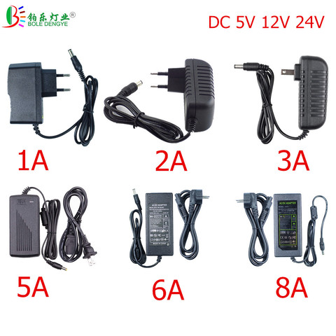 Cc 5V 12V 24V transformateur d'éclairage ca 110V 220V alimentation à découpage 1A 2A 3A 5A 6A 8A 10A alimentation LED adaptateur pour CCTV lampe à LED ► Photo 1/6