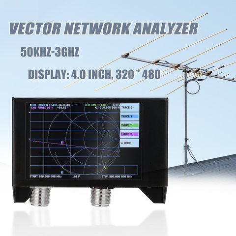 4.0 pouces écran 3G vecteur réseau analyseur SAA-2N NanoVNA V2 antenne analyseur ondes courtes HF VHF UHFAntenne analyseur mètre ► Photo 1/6