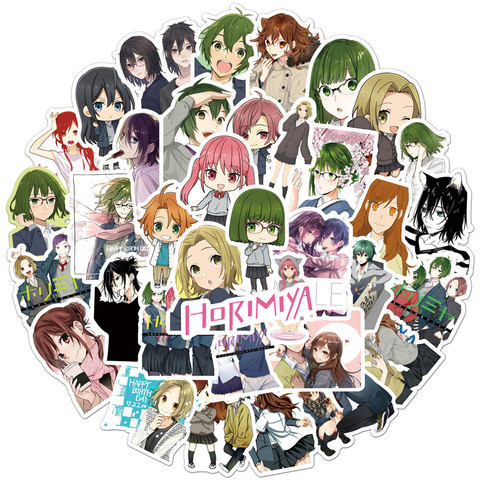 10/50pcs D'anime Japonais Horimiya Affiche Peinture Graffiti Autocollants pour Boîtier De Chariot Portable Téléphone Voiture Étanche Autocollants ► Photo 1/6