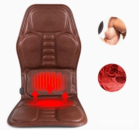Coussin de massage pour voiture, 2 et 1, pour les cervicales, les vertèbres, le cou, la taille, pour la maison, soins de santé ► Photo 1/6