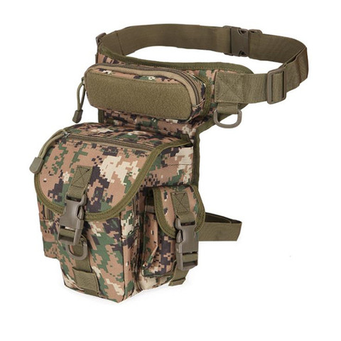 Militaire tactique goutte jambe sac outil Fanny cuisse Pack chasse sac taille Pack moto équitation hommes militaire taille Packs ► Photo 1/6