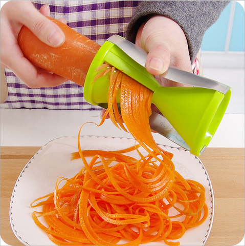 Mode spirale légumes trancheuse fruits Cutter éplucheur cuisine Twister cuisine outil de cuisson spiralizer cutter ► Photo 1/6