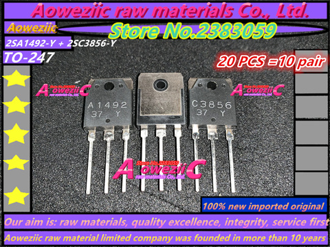 Aowezic – Transistor amplificateur de puissance 2022 + 100%, original, importé, 2SA1492 2SC3856 A1492 C3856 à-247 ► Photo 1/1