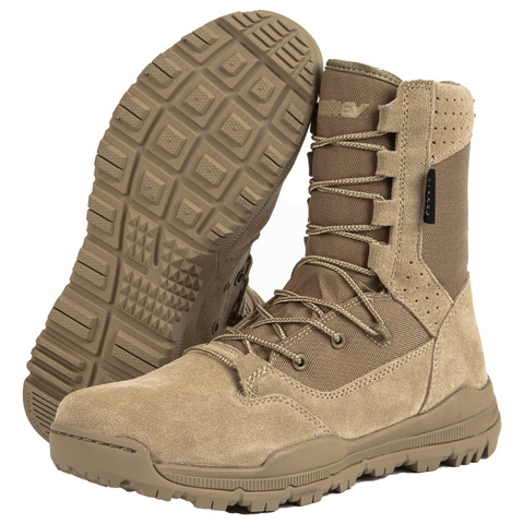 Couche supérieure peau de vache en plein air militaire voyage Combat hommes bottes Cordura imperméable Ultra léger en cuir chaud haute tactique femmes chaussures ► Photo 1/6