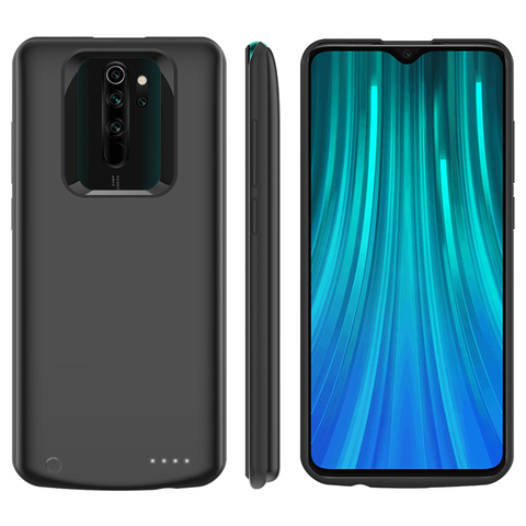 Coque de téléphone Xiaomi Redmi Note 8 Pro, étui mince résistant aux chocs pour chargeur de batterie 5000mAh, bloc d'alimentation de secours ► Photo 1/6