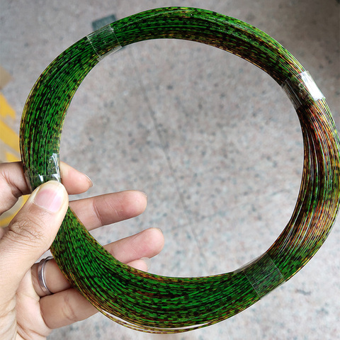 Rompin-ligne de pêche en Nylon Invisible 3D, forte, avec taches, Camouflage, carpe, grande taille, 100 #, 0.5 m, 0.9 à size10-20 mm ► Photo 1/6