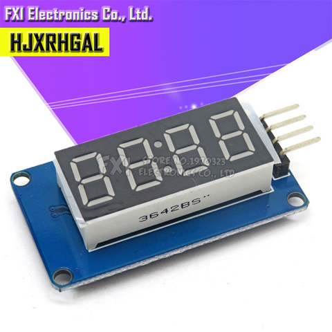 Module d'affichage TM1637 LED pour Arduino 7 segments 4 Bits 0.36 pouces horloge rouge Anode Tube numérique quatre pilote de série ► Photo 1/2
