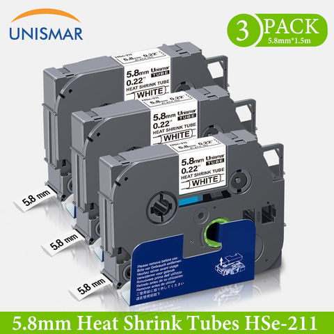 Unismar HSe-211 tze Tube Thermorétractable Ruban Adhésif Étiqueteuse Compatible pour Frère HS221 HSe211 HSe Tube Thermorétractable Câble Marque ► Photo 1/6