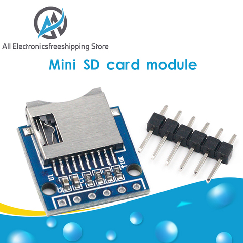 Carte d'extension de stockage Micro SD Mini Module de bouclier mémoire de carte SD TF avec broches pour bras Arduino AVR ► Photo 1/6
