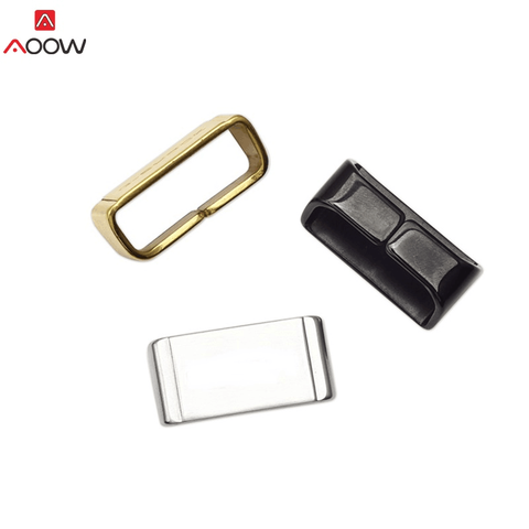 Porte-boucle en métal casier lunette anneau montre bracelet accessoires pour Casio Huawei montre noir or argent 18mm 20mm 22mm 24mm ► Photo 1/2