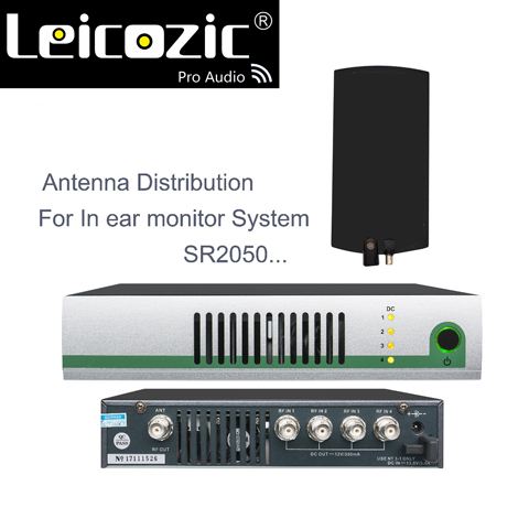 Leicozic – amplificateur de Distribution de puissance d'antenne système sans fil UHF 500-950Mhz + combinateur émetteur actif pour moniteur intra-auriculaire SR2050 IEM ► Photo 1/6