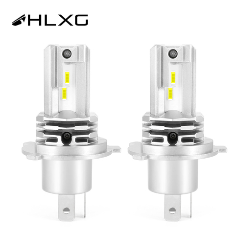 2 pièces HLXG Auto PHARE LED Corée CSP PUCES Voiture Accessoires Super Léger A Mené La Lumière DE VOITURE H4 HAUTE Basse Faisceau 6000K BLANC 12V IP68 ► Photo 1/6