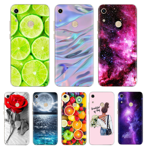 Étui pour Huawei Honor 8A étui housse Silicone étui pour Huawei Honor 8a couverture fleur dessin animé fonds pour Honor 8A JAT-LX1 Capa ► Photo 1/6