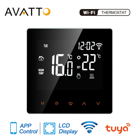 AVATTO – Thermostat WiFi intelligent tuya pour chauffage électrique au sol, appareil pour chaudière à eau et à gaz, contrôleur de température à distance, pour Google Home utilisant Alexa ► Photo 1/6