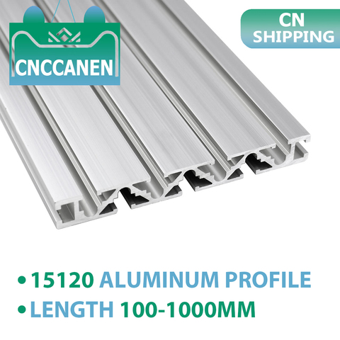 Extrusion de profilé en aluminium 15120, longueur 100 à 1000mm, Rail linéaire anodisé 15x120mm pour établi pour imprimante 3D, CNC pièces ► Photo 1/6