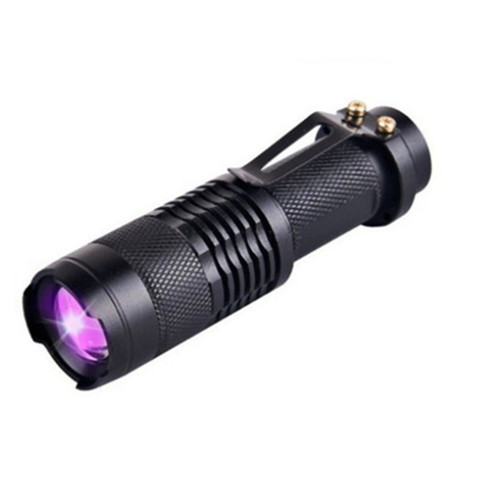 Portable lampe de Poche UV Ultraviolet LUMIÈRE LED Zoom Mini Lampe Torche Détecteur D'argent Scorpion Étanche Détecteur de Lampe Torche ► Photo 1/6