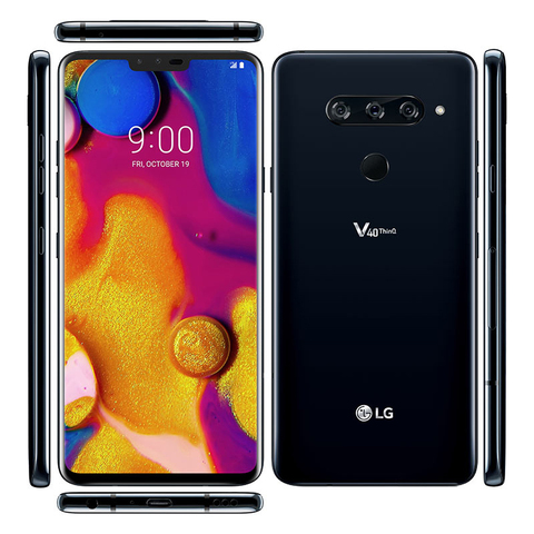 LG – smartphone V40 ThinQ débloqué, téléphone portable, 6 go de RAM, 64 go/6.4 go de ROM, écran 845 pouces, Qualcomm 128, 3 + 2 appareils photo, pas de langage hébreu/polonais ► Photo 1/5