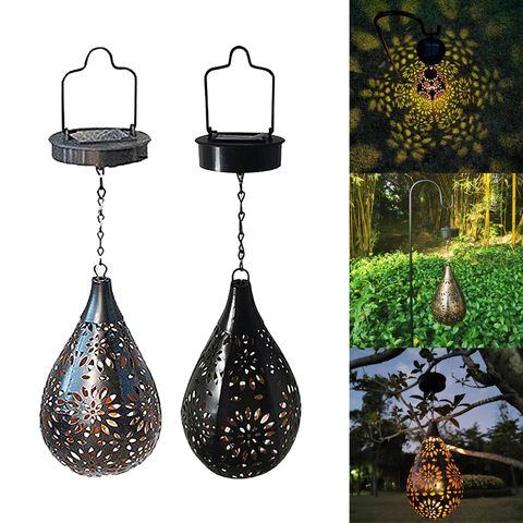 Lanterne solaire en métal imperméable, éclairage de paysage pour fête, jardin, décoration extérieure ► Photo 1/6