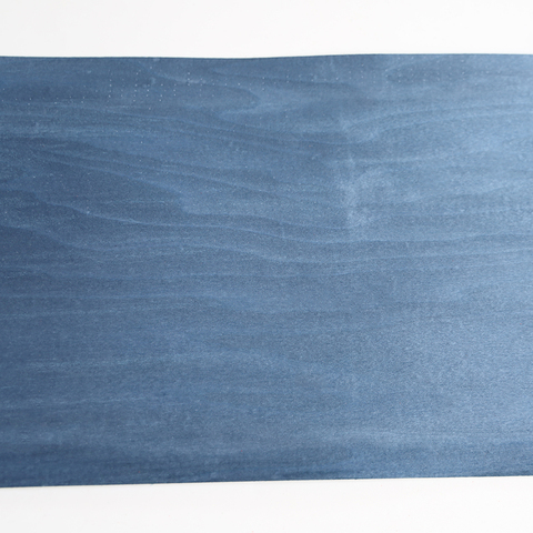 Placage de table en bois bleu teint en érable, matériau naturel pour meubles à faire soi-même ► Photo 1/6