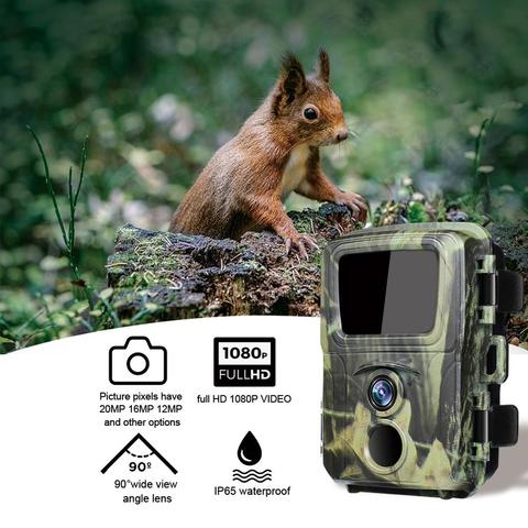 Mini caméra de chasse de sentier caméra de chasse sauvage Mini600 12MP 1080P faune forêt animaux caméras Photo piège Surveillance suivi ► Photo 1/6