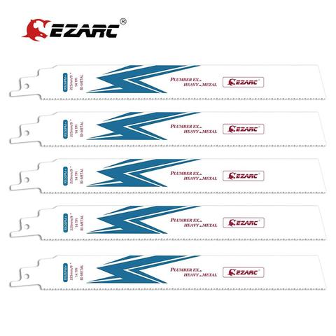 Lame de scie alternative EZARC lames de scie Sabre Cobalt bi-métal pour la coupe de métaux lourds 14TPI R626PM + R926PM + R1226PM + (paquet de 5) ► Photo 1/1