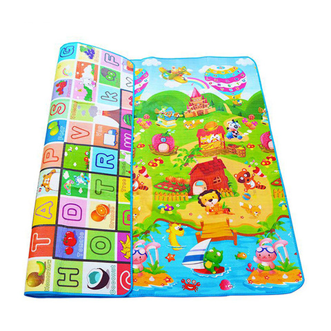 Tapis de jeu Double face en mousse Eva pour bébé, Puzzle, ramper, gymnastique, jeu de sol, jouet, 0.5cm ► Photo 1/6