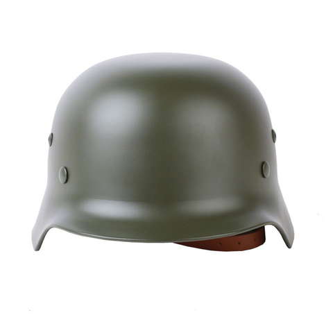 WW2 allemand M35 acier casque moto casque de sécurité guerre mondiale 2 Repro ► Photo 1/6