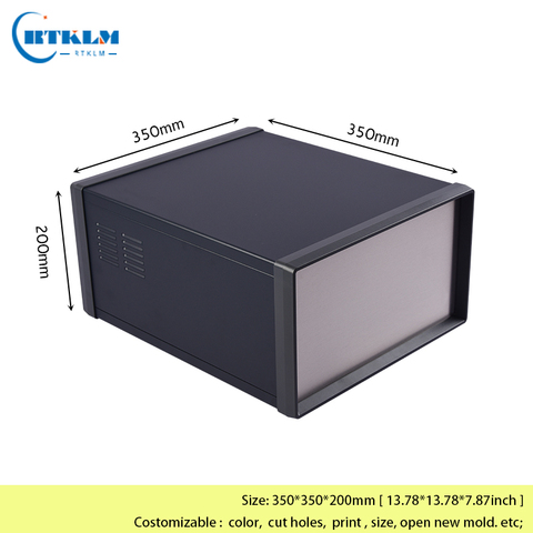 Boîtier de jonction en fer pour boîtier de projet électronique, coque de bureau en fer, boîte de distribution d'alimentation 350*350*200mm ► Photo 1/6