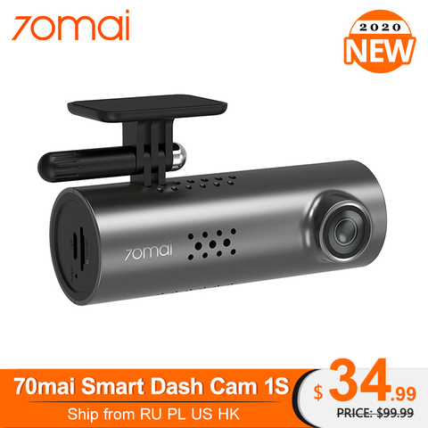 70mai Dash Cam 1S voiture DVR caméra Wifi 1080P HD Vision nocturne g-sensor 70 Mai 1S Dashcam enregistreur vidéo anglais commande vocale ► Photo 1/6