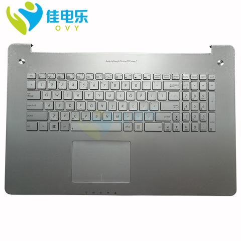 Nouveau N750jw clavier d'ordinateur portable pour ASUS n750 n750j n750jk n750jv SP US rétro-éclairé Palmrest Top case 90NB0201-R32SP0 90NB0201-R32UI0 ► Photo 1/6