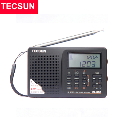 Tecsun PL-606 Numérique PLL Portable Radio FM Stéréo/LW/SW/MW DSP Récepteur Noir ► Photo 1/5