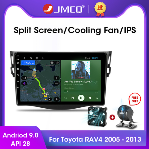 JMCQ Android 9.0 2 + 32G DSP autoradio Multimidia lecteur vidéo Navigation GPS pour Toyota RAV4 Rav 4 2005-2013 2din 2 din unité de tête ► Photo 1/6