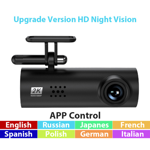 Caméra de tableau de bord 1S intelligente pour voiture, Dashcam 1080P HD, Vision nocturne, enregistreur vidéo avec capteur G, commande vocale, application Wifi ► Photo 1/6