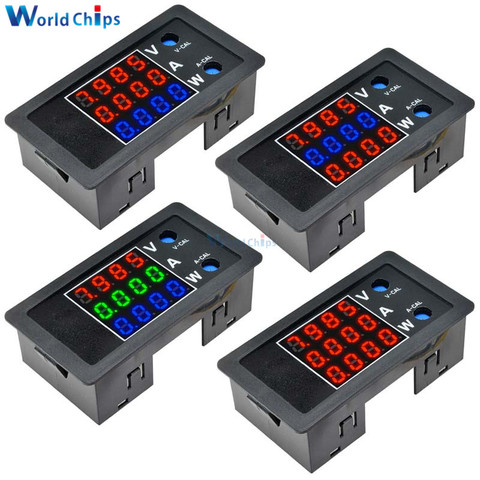 100V 10A 1000W voltmètre ampèremètre détecteur 4 affichage LED numérique haute précision wattmètre tension testeur de courant ► Photo 1/6