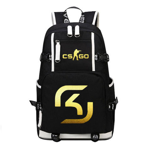 CS GO – sac à dos de jeu «fnatis vertions. pro SK» pour hommes, en pyjama, pour l'école, l'armée, pour ordinateur portable, de voyage ► Photo 1/6