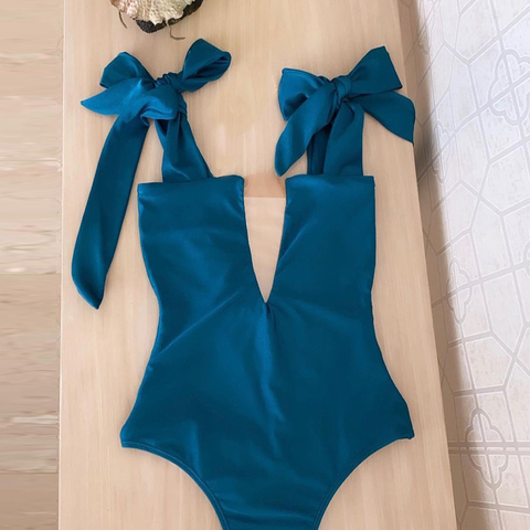 2022 nouveau Maillot de bain Une Pièce Sexy Épaule Strappy Maillot De Bain Impression Maillot De Bain Floral Femmes Dos Nu Maillot de bain Plage Porter Monokini ► Photo 1/6