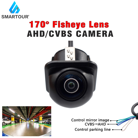 Smarttour – caméra de recul HD CCD Fisheye 1080p, étanche, avec lentille de Vision nocturne AHD, pour le stationnement ► Photo 1/6