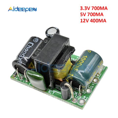 AC-DC 3.3V 700MA 5V 700mA 12V 400MA 3.5W précision Buck convertisseur AC 220V à DC 5V abaisseur transformateur Module d'alimentation ► Photo 1/6