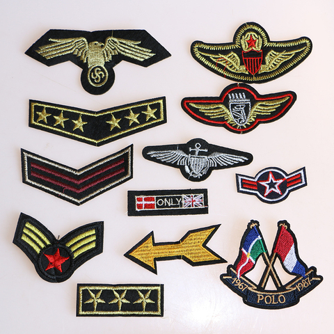 Patch décoratif de dessin animé, icône de médaille du Corps des Marine US, patchs brodés appliqués pour bricolage, autocollants sur Badges sur sac à dos ► Photo 1/5