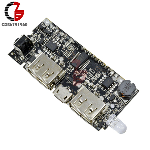 Carte de chargement de batterie au Lithium avec double USB 18650, Module de chargement Mobile batterie externe, panneau PCB, écran LCD pour Arduino bricolage soi-même 5V 1A, 2,1a ► Photo 1/6