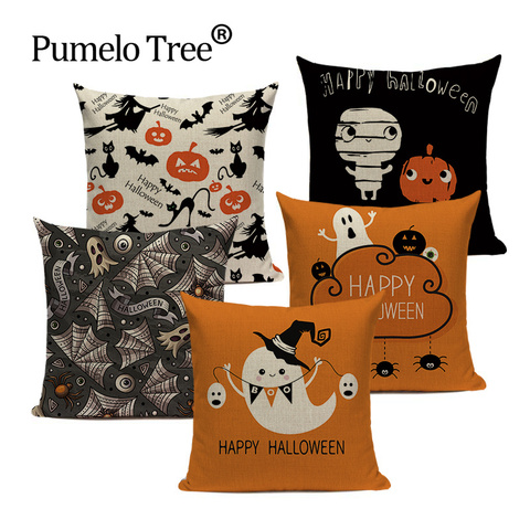 Joyeux Halloween tour ou traiter heureux Halloween démon créatif Festival décor maison adulte anniversaire décoration lit housse de coussin ► Photo 1/6