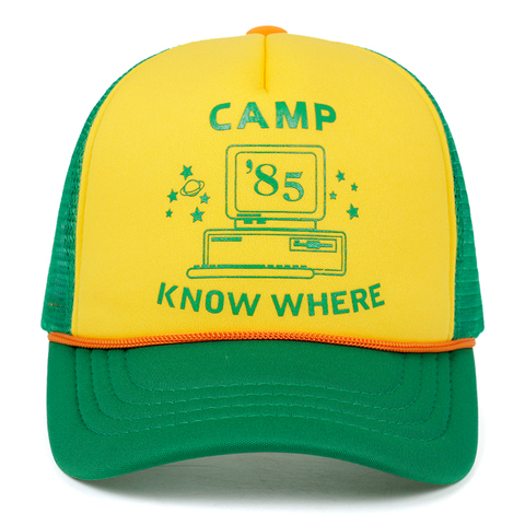 Gankchen-chapeau en maille, casquette en maille, rétro, Cosplay Things, casquette Know Where ajustable ► Photo 1/6