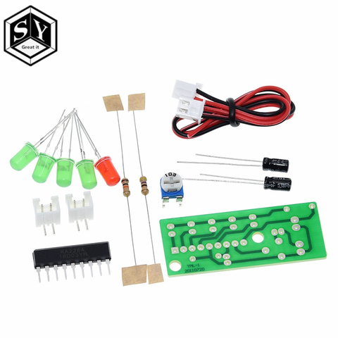 GREAT IT – pièces du Kit électronique, indicateur de niveau Audio, rouge vert, 5mm, 3.5-12V, KIT de bricolage, KA2284 ► Photo 1/6