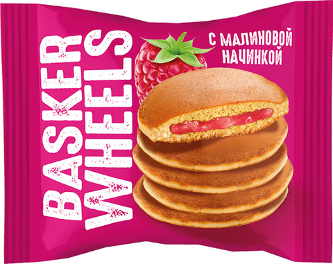 «Basker Roues», crêpe с джемом с соком малины, 36 г ► Photo 1/1