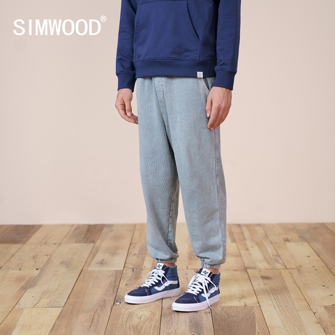 SIMWOOD – pantalon de survêtement délavé, surdimensionné, Vintage, vêtements de marque, SK130041, nouvelle collection printemps 2022 ► Photo 1/6