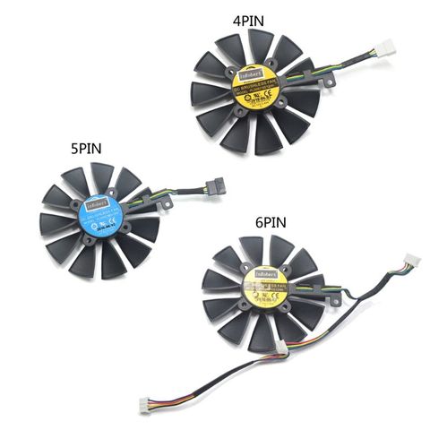 87mm PLD09210S12M PLD09210S12HH 4/5/6 broches ventilateur de refroidissement remplacer pour ASUS Strix GTX 1060 OC 1070 1080 GTX 1080Ti carte graphique C26 ► Photo 1/6