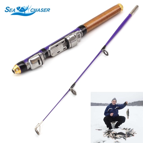 Nouveau hiver pêche glace canne à pêche 50cm 61g 2 Section carpe canne à pêche pêche à bord pôle livraison gratuite ► Photo 1/6