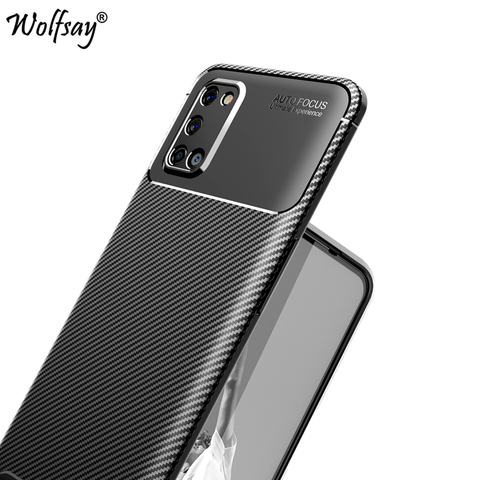 Pour Oppo A92 housse de protection en Silicone souple Anti-coup couverture en Fiber de carbone pour Oppo A52 étui pour Oppo A92 A72 A52 coque 6.5 pouces ► Photo 1/6