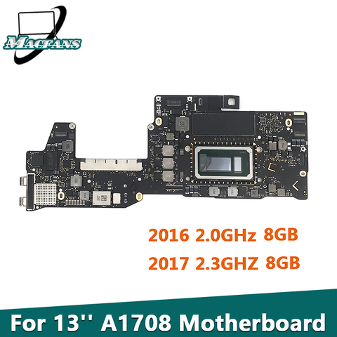 Carte mère pour MacBook Pro Retina A1708, panneau de logique interne 2,0 G, 8 GO/820-00875-A 2016 2,3G 8 GO/820-00840-A 2017 ► Photo 1/5