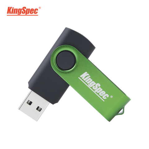 Kingspec USB Lecteur Flash 64GB 32GB 16GB 128 GO Lecteur de Stylo Clé USB флешка Argenté Imperméable U Disque Memoria Cel CLÉ USB Cadeau ► Photo 1/6